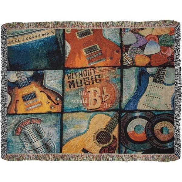Manual Woodworkers Manual Woodworkers ATWMLF 50 x 60 in. Without Music Tapestry Throw ATWMLF